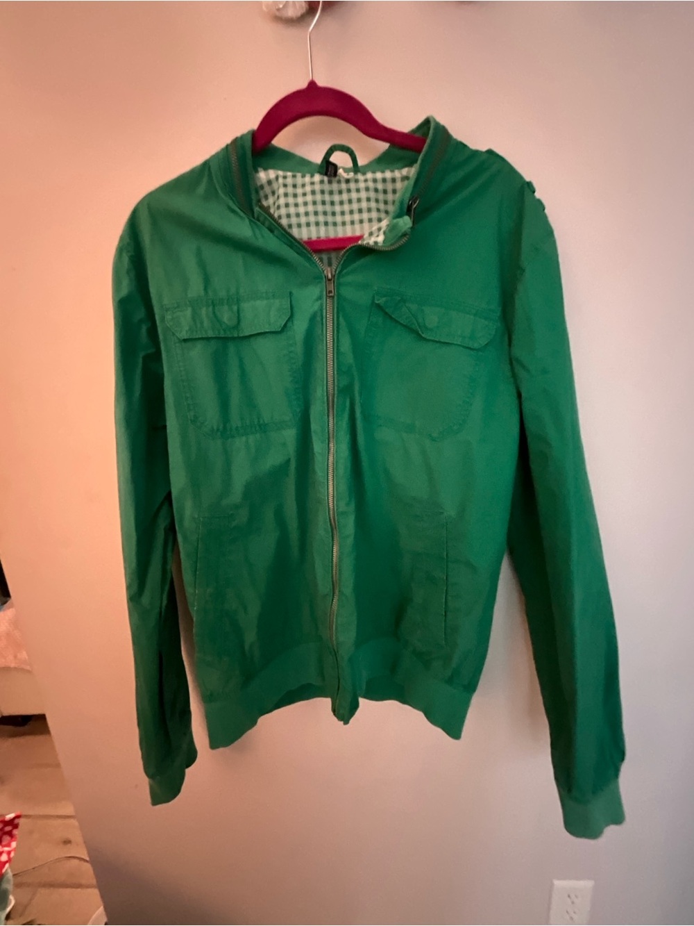 H&M Green Bomber Jacket